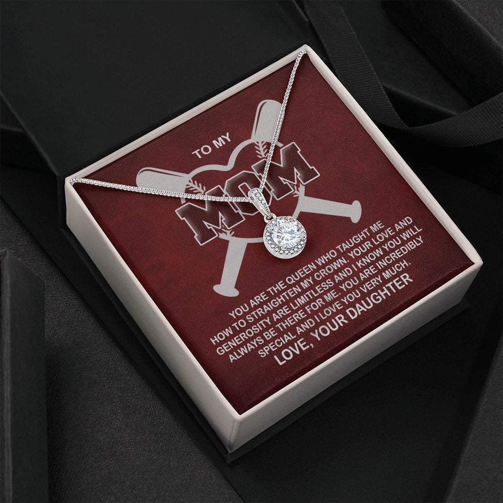 Mother Daughter Necklace, You Are The Queen Who Taught Me How To Straighten My Crown Best Gifts For Mom Eternal Hope Necklace