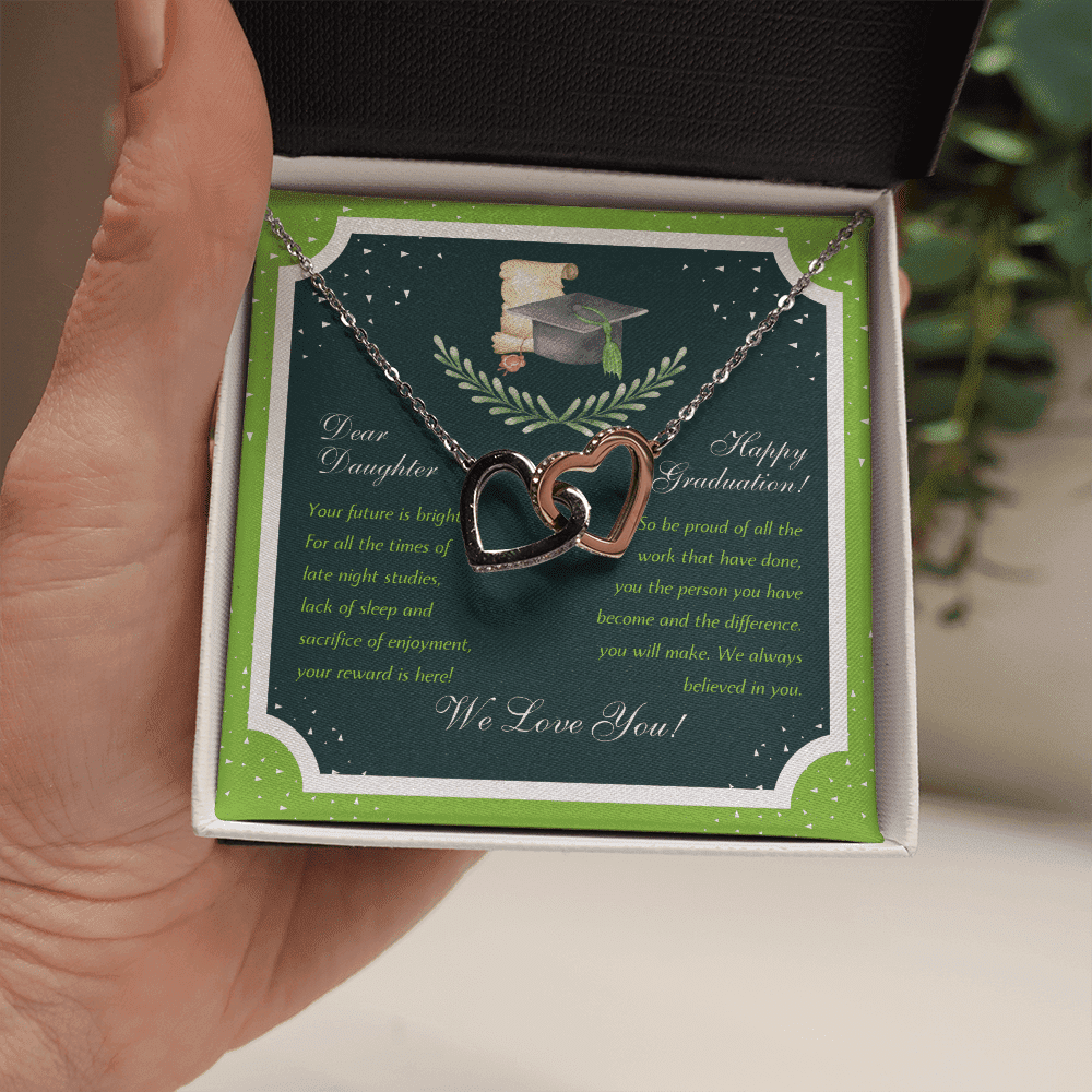 We Love You Interlocking Heart Necklace Graduation Gifts For Her Toptrendygear
