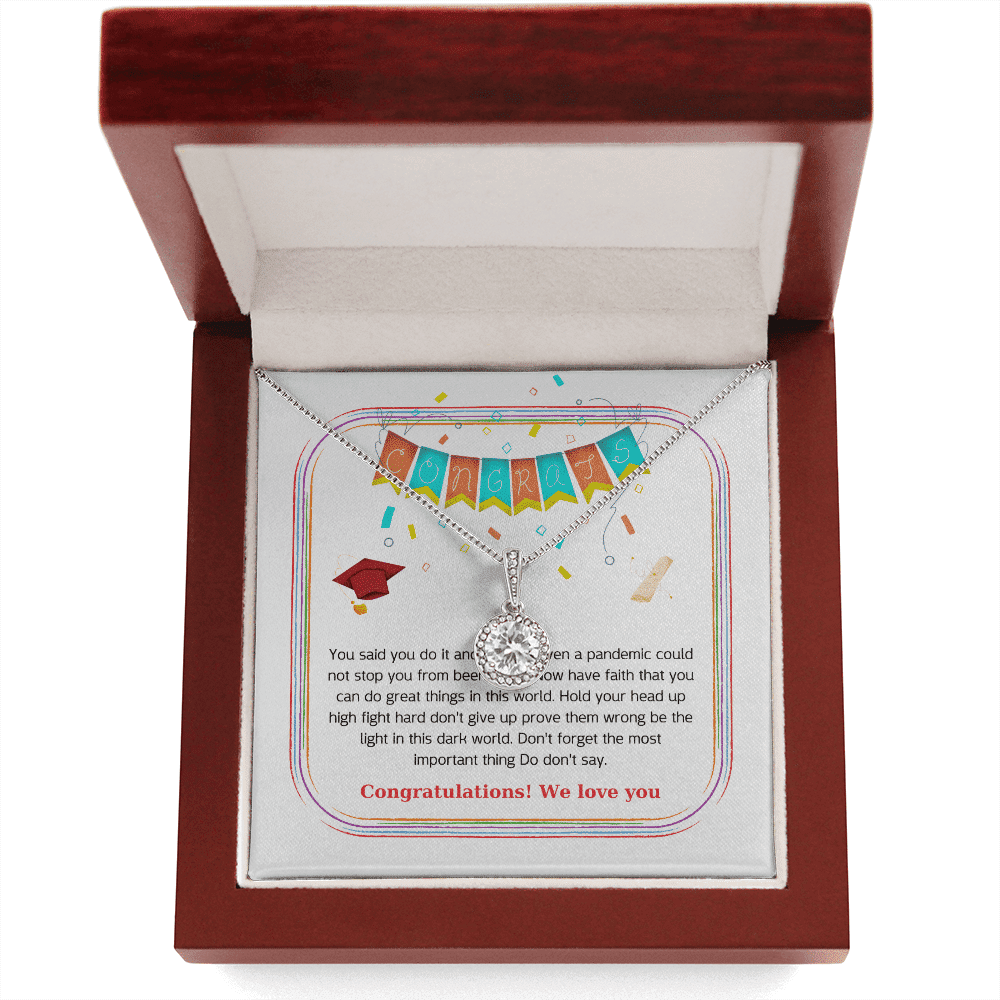 Congratulations We Love You Eternal Hope Necklace Graduation Gift For Daughter Toptrendygear