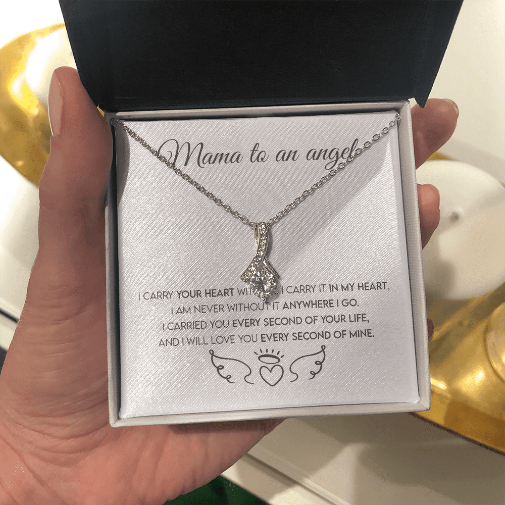 Mama To An Angel, Miscarriage Keepsake, Angel Baby, Pregnancy Loss, Bereavement Gift Alluring Beauty Necklace