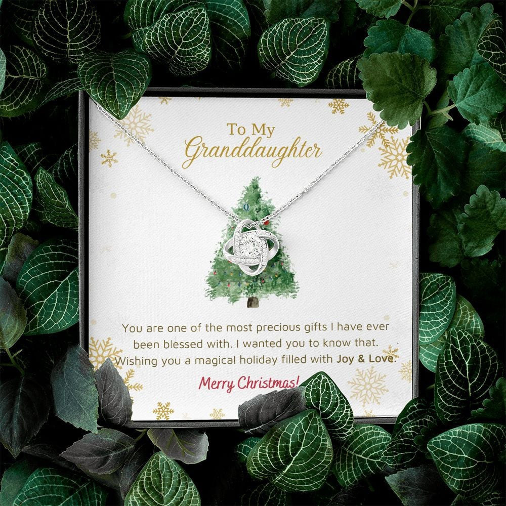 Granddaughter Necklace You Are One Of The Most Precious Gifts Love Knot Necklace Unique Gifts For Christmas