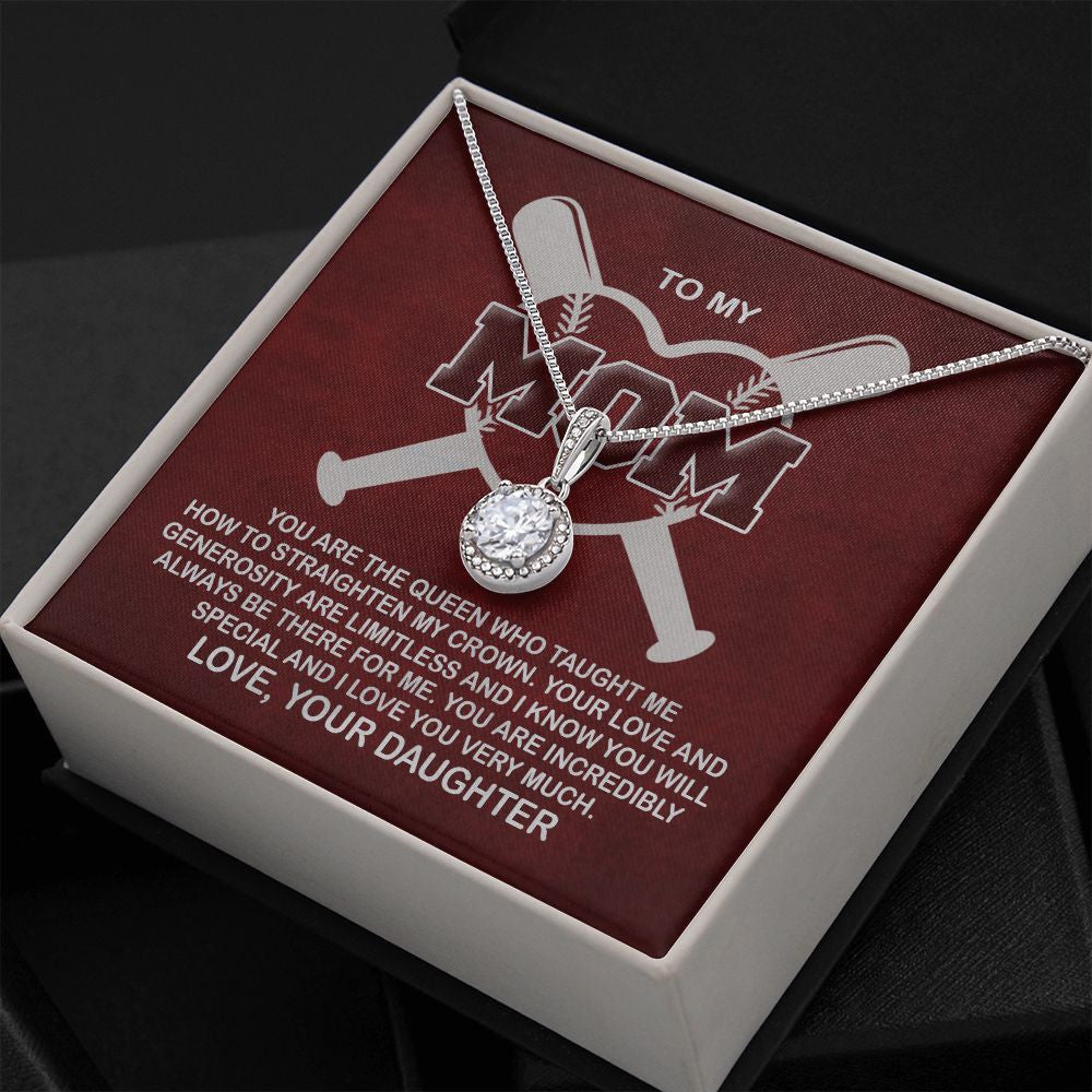 Mother Daughter Necklace, You Are The Queen Who Taught Me How To Straighten My Crown Best Gifts For Mom Eternal Hope Necklace