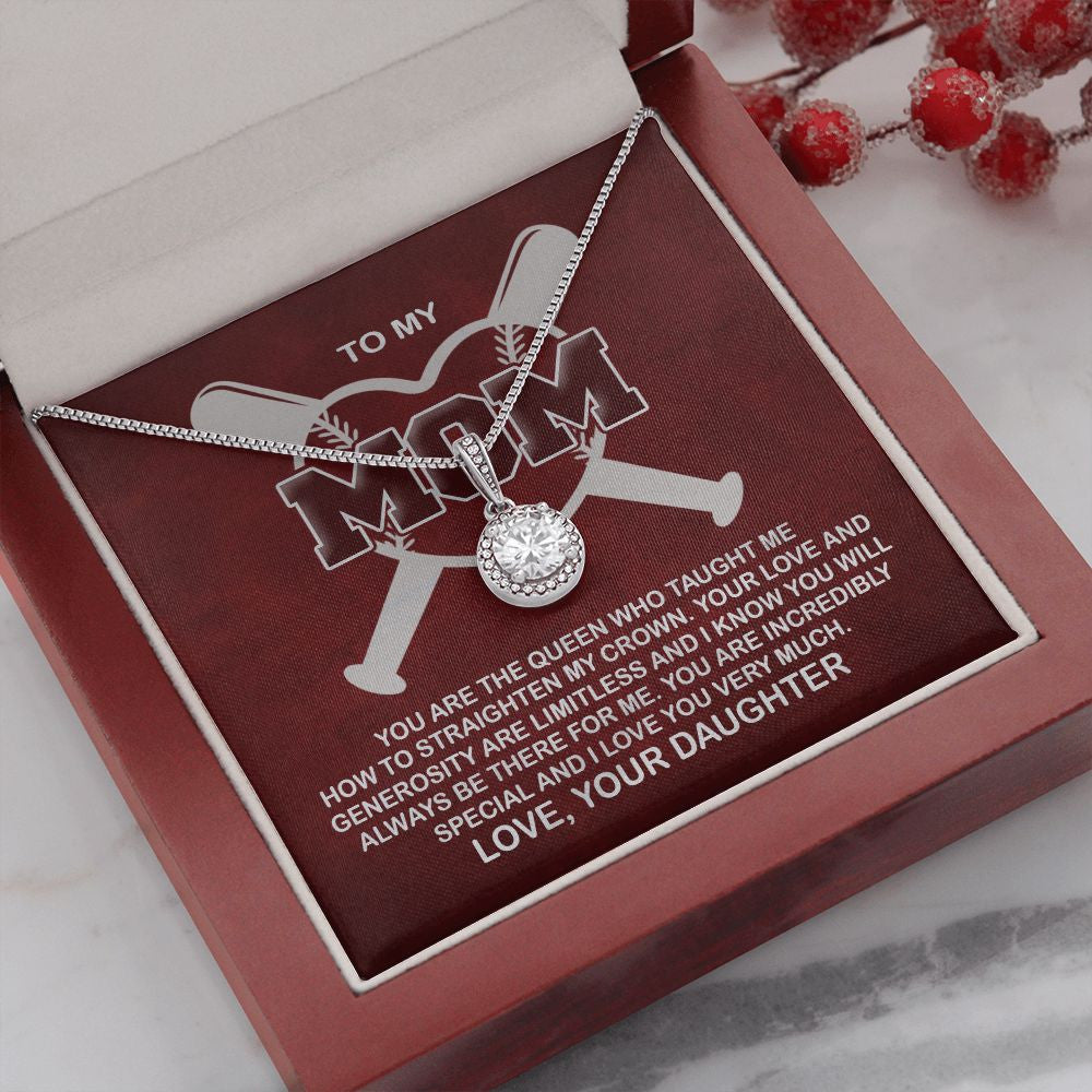 Mother Daughter Necklace, You Are The Queen Who Taught Me How To Straighten My Crown Best Gifts For Mom Eternal Hope Necklace