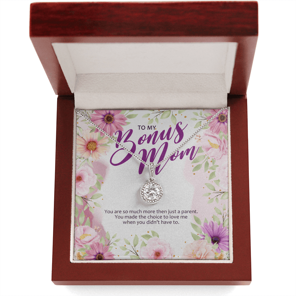 Gift For Bonus Mom You Made The Choice To Love Me Eternal Hope Necklace