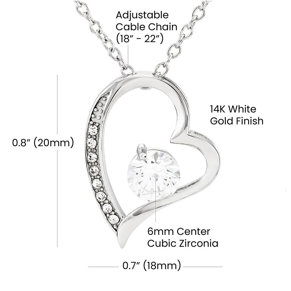 Mr. & Mrs. Custom Name And Date Forever Love Necklace Anniversary Presents By Year