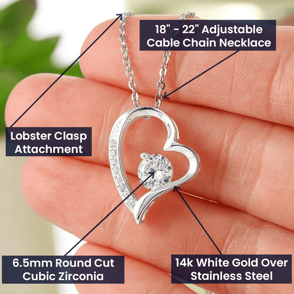 To My Granddaughter Necklace From Grandma You're The Best Thing That Happened To Me Christmas Forever Love Necklace