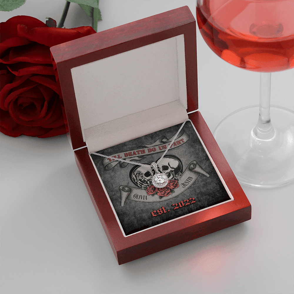 Till Death Do Us Part Custom Name And Date Eternal Hope Necklace Gift For Her