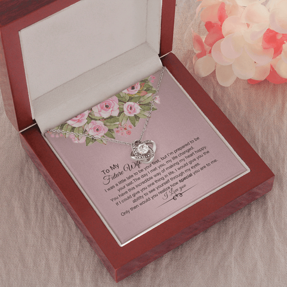 How Special You Are Necklace For Wife Love Knot Necklace