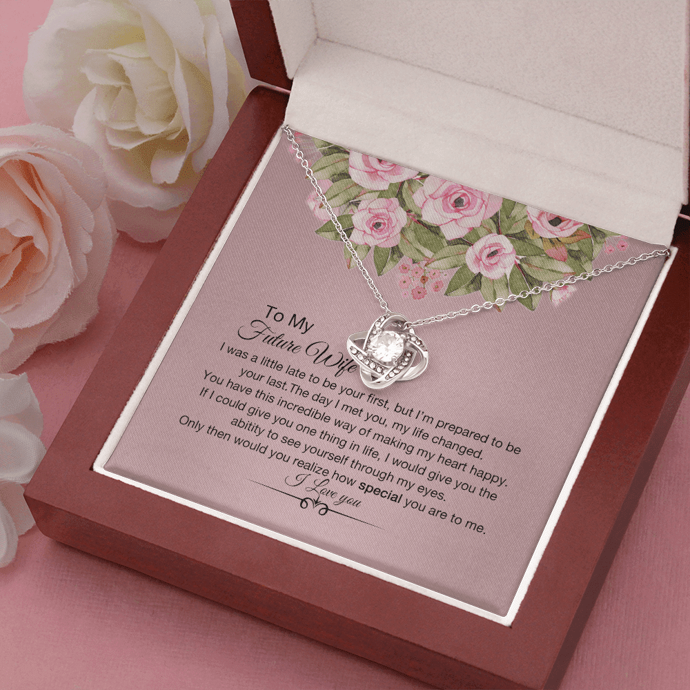 How Special You Are Necklace For Wife Love Knot Necklace