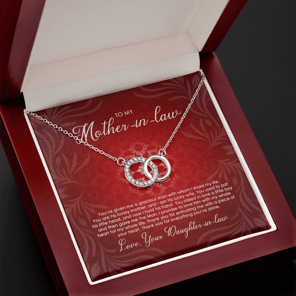 To Motherinlaw You Are His Lovely Mother And I Am His Lucky Wife Perfect Pair Necklace Toptrendygear
