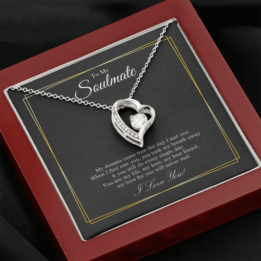 Soulmate Necklace You Are My Best Friend Gift For Her Forever Love Necklace