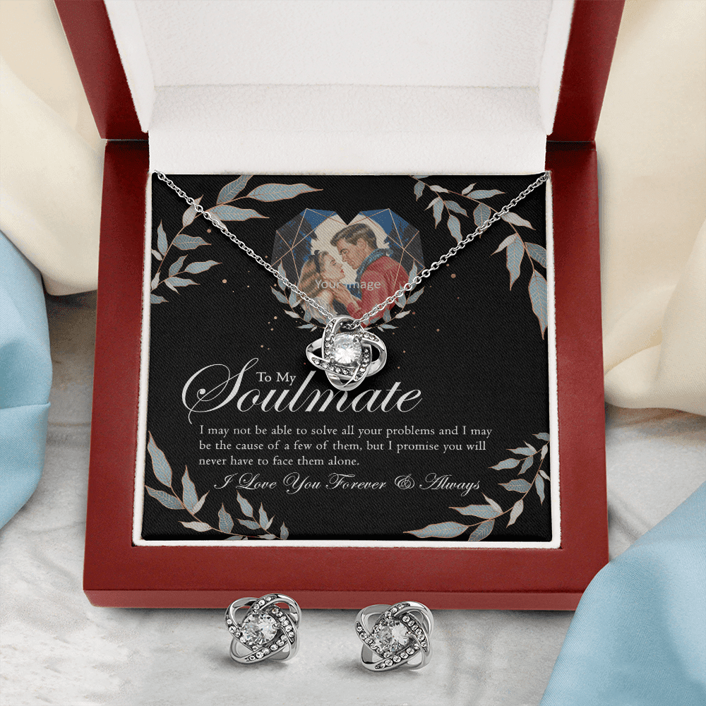 To Wife Girlfriend Soulmate Love Forever And Always Gift Love Knot With Free Earrings