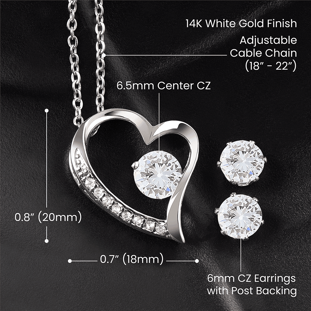 Mother Necklace, To My Football Mom You Are My Love, My Life, My MOM Forever Love Necklace Set Best Gifts For Mom