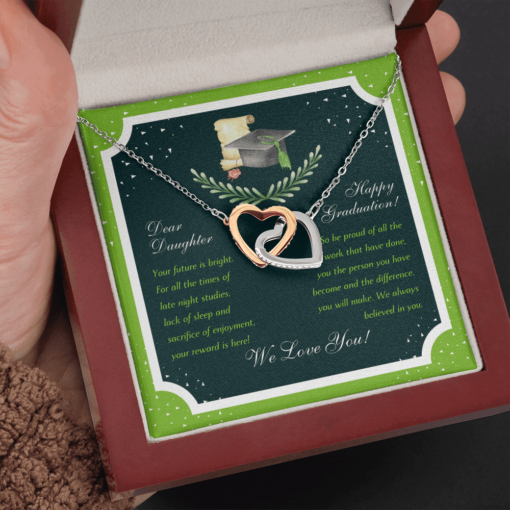 We Love You Interlocking Heart Necklace Graduation Gifts For Her Toptrendygear