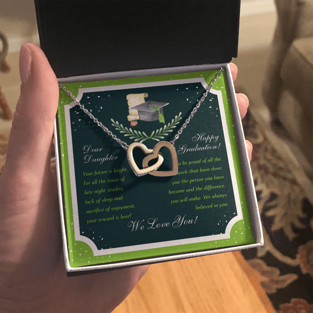 We Love You Interlocking Heart Necklace Graduation Gifts For Her Toptrendygear