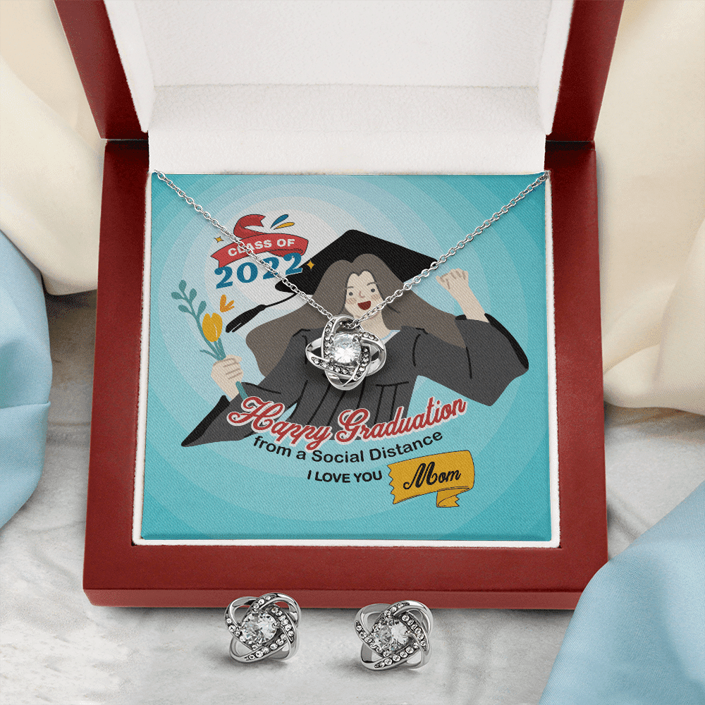 Happy Graduation From A Social Distance I Love You Love Knot Set Graduation Gift For Daughter Toptrendygear