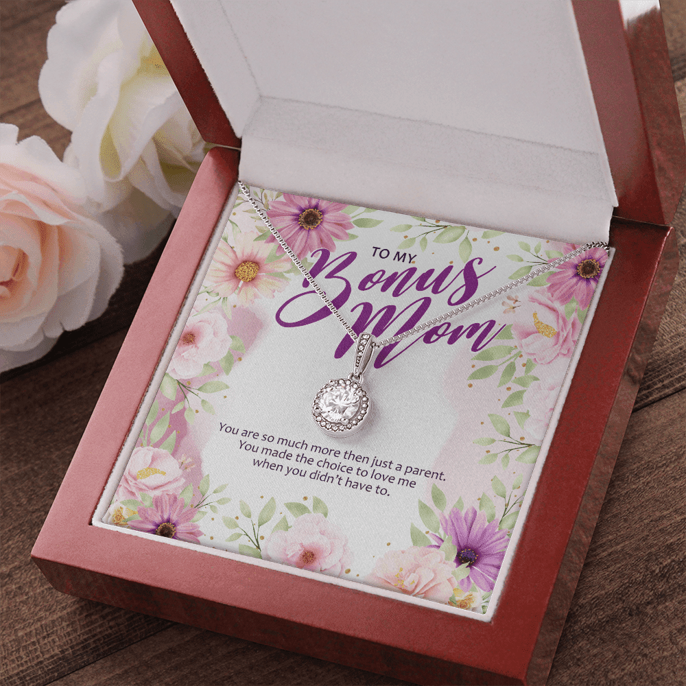 Gift For Bonus Mom You Made The Choice To Love Me Eternal Hope Necklace
