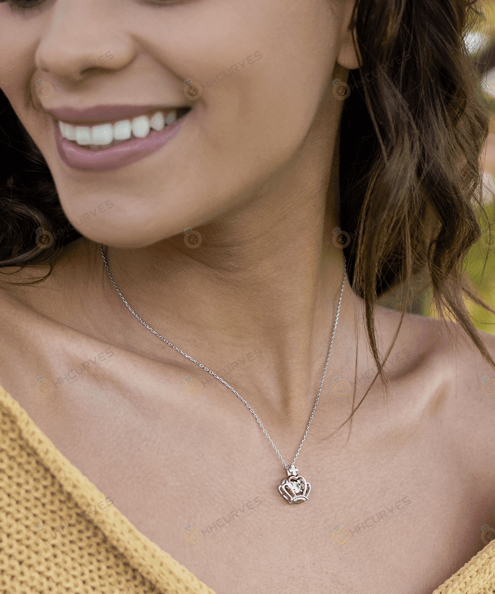 Filled With Endless Time To Do What You Like Crown Necklace Gift For Her Happy Retirement Toptrendygear