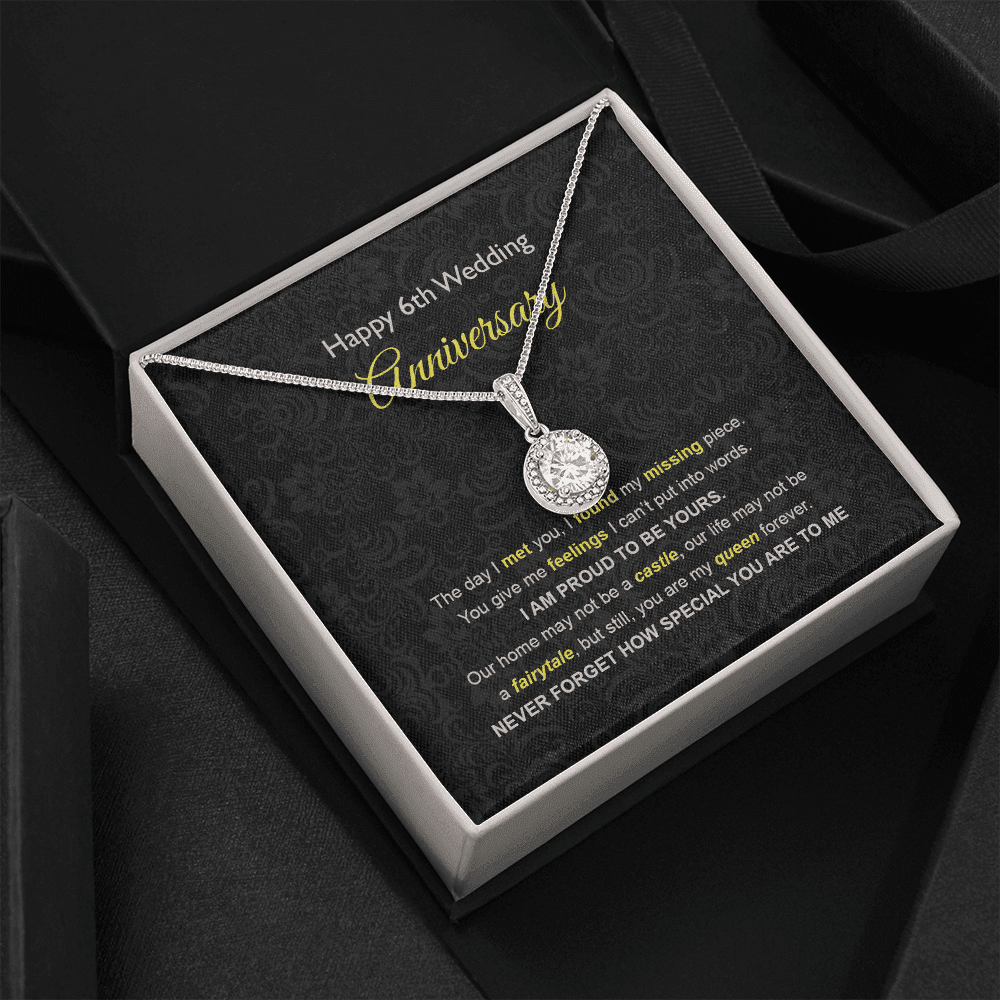 Wife Necklace, 6th Wedding Anniversary Necklace Gift Ideas For Wife Eternal Hope Necklace