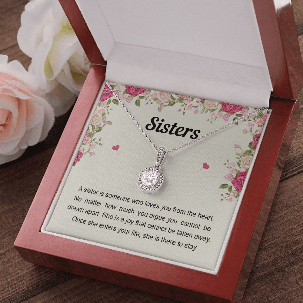 Sister Necklace Someone Who Loves You From The Heart Best Gift For Sister Eternal Hope Necklace