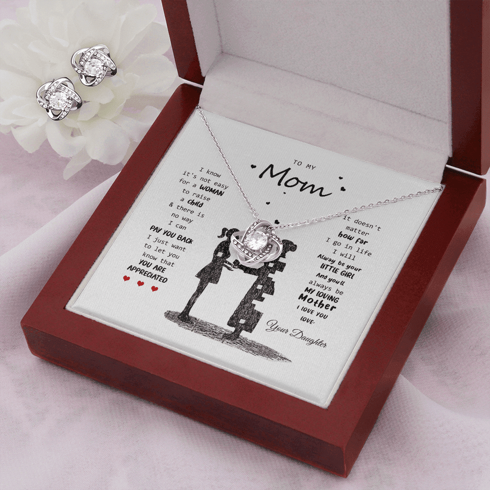 To My Mom You Will Always Be My Loving Mother Love Knot Set Toptrendygear