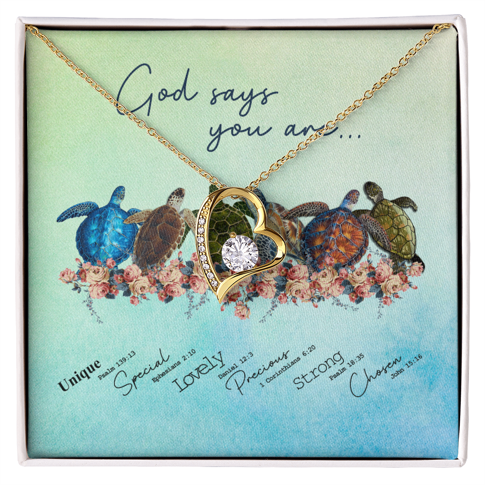 Mother Daughter Necklace God Say You Are Gift For Daughter Forever Love Necklace