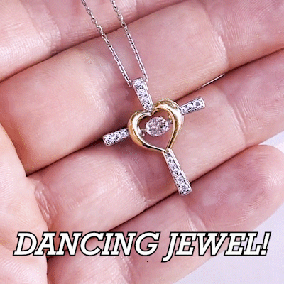 Daughter Jewellry How Can I Express What I Feel In My Heart Gift For Daughter From Dad Cross Dancing Necklace Toptrendygear