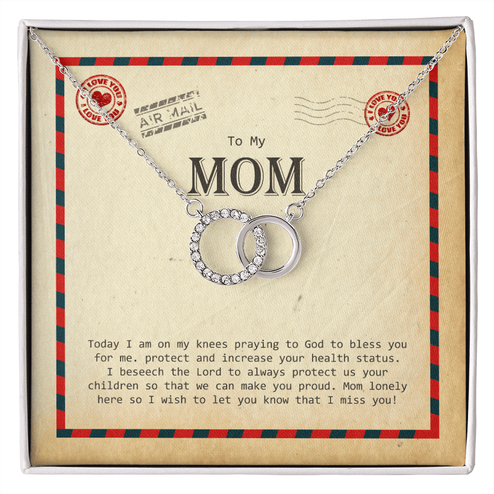 To My Mom I Wish To Let You Know That I Miss You Perfect Pair Necklace Toptrendygear