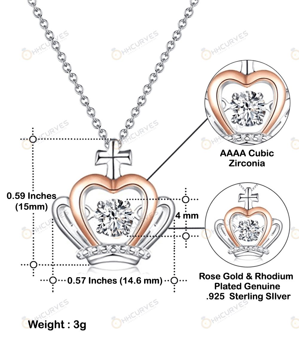 Filled With Endless Time To Do What You Like Crown Necklace Gift For Her Happy Retirement Toptrendygear