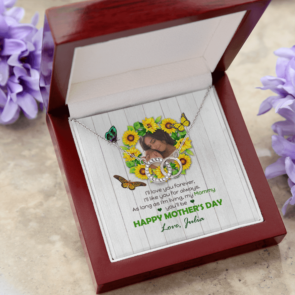 I Will Like You For Always Custom Name And Photo Perfect Pair Necklace Gift For Mom From Daughter Happy Mother's Day Toptrendygear