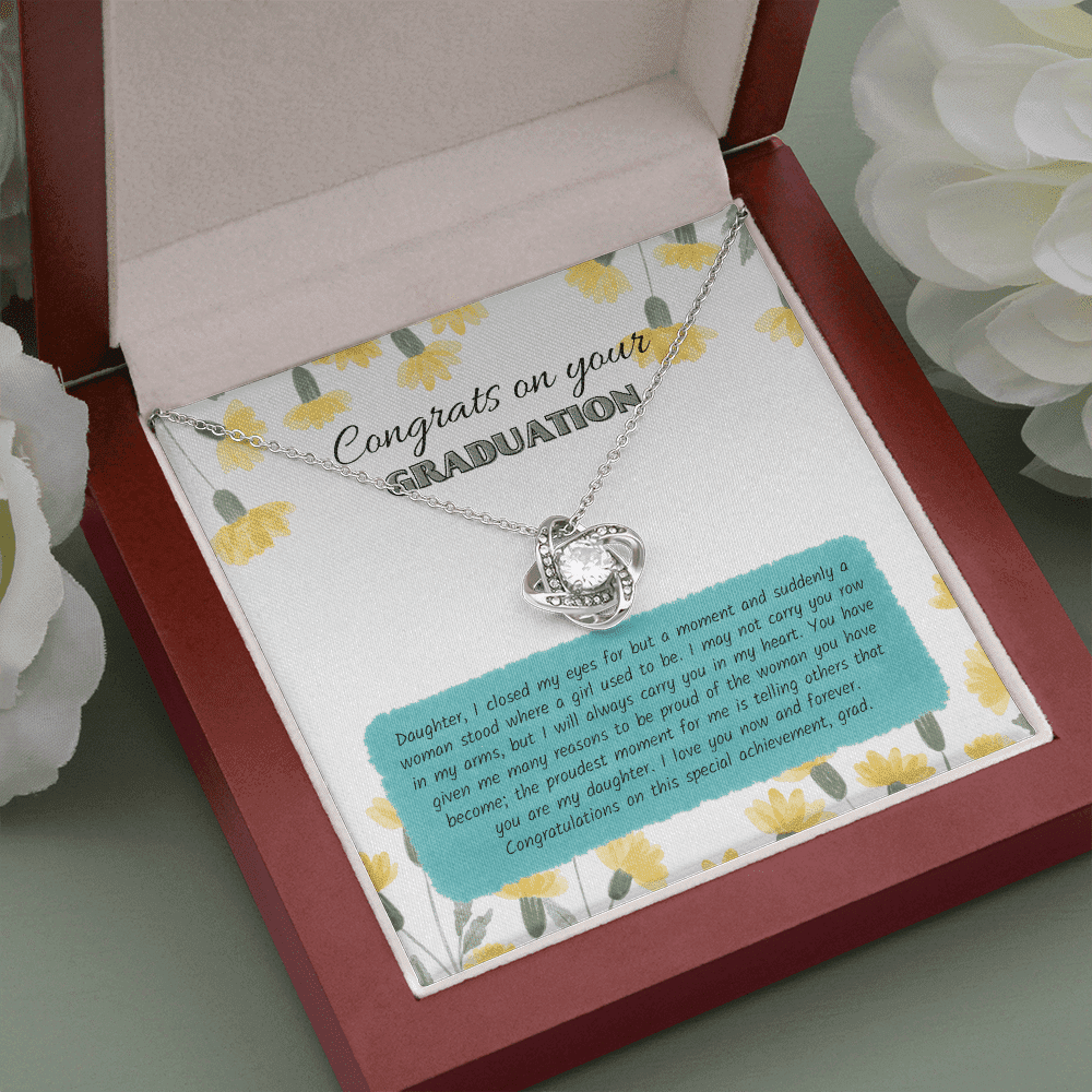 Congratulations On This Special Achievement Love Knot Necklace Gift For Her Toptrendygear