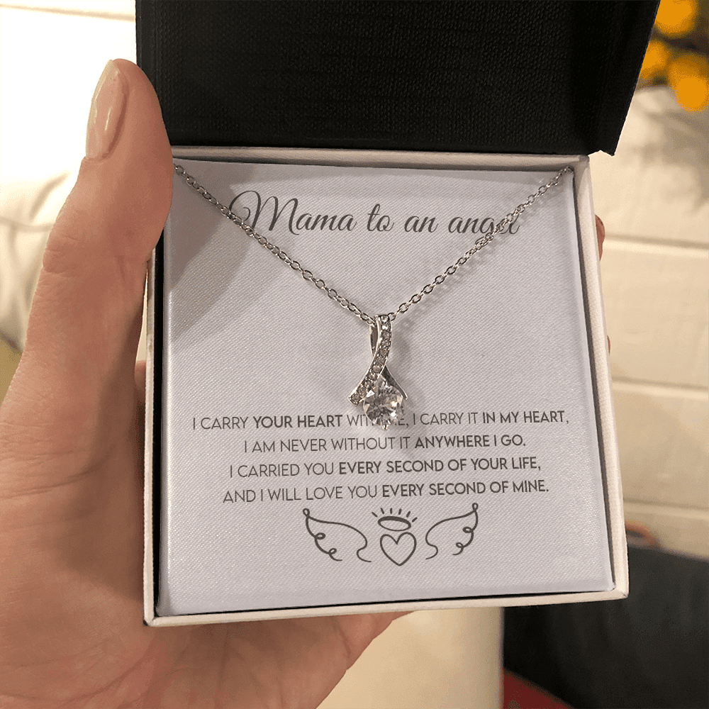 Mama To An Angel, Miscarriage Keepsake, Angel Baby, Pregnancy Loss, Bereavement Gift Alluring Beauty Necklace