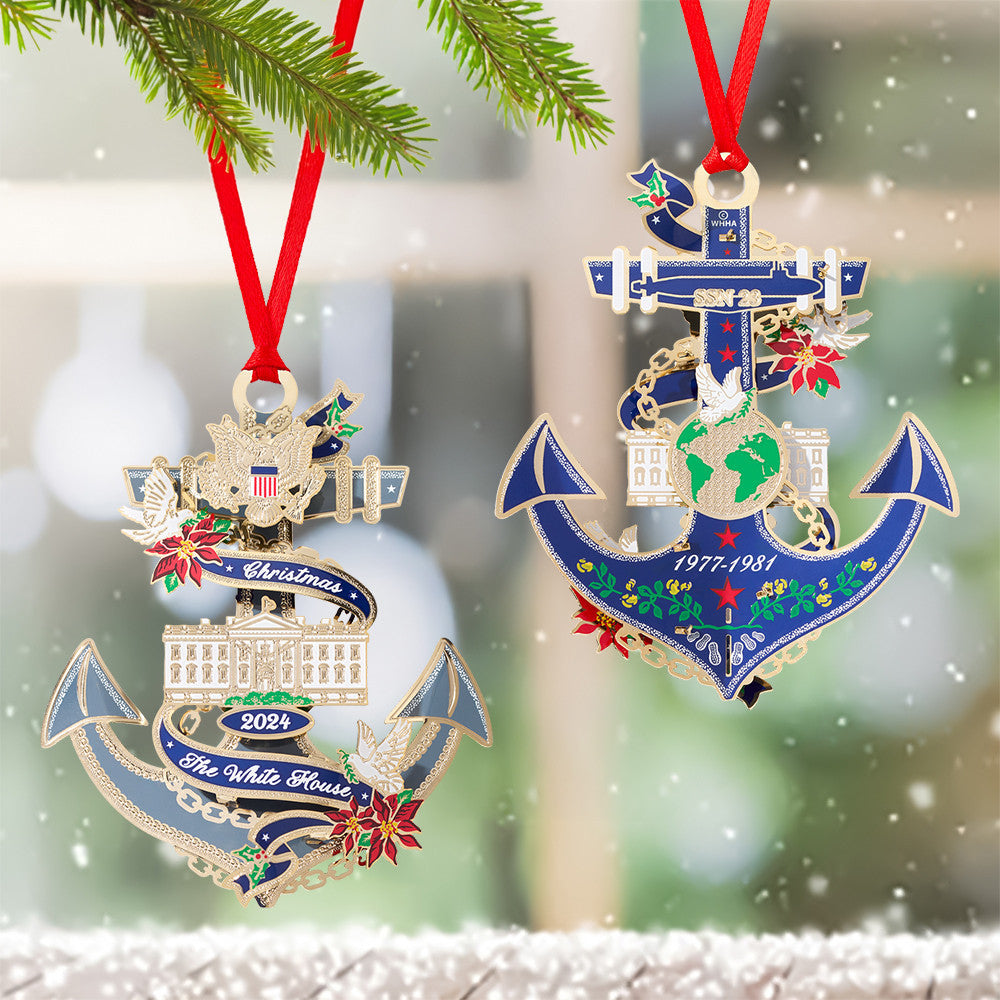 Official 2024 White House Christmas Ornament White House Shop Merch 2025 Patriotic Decoration