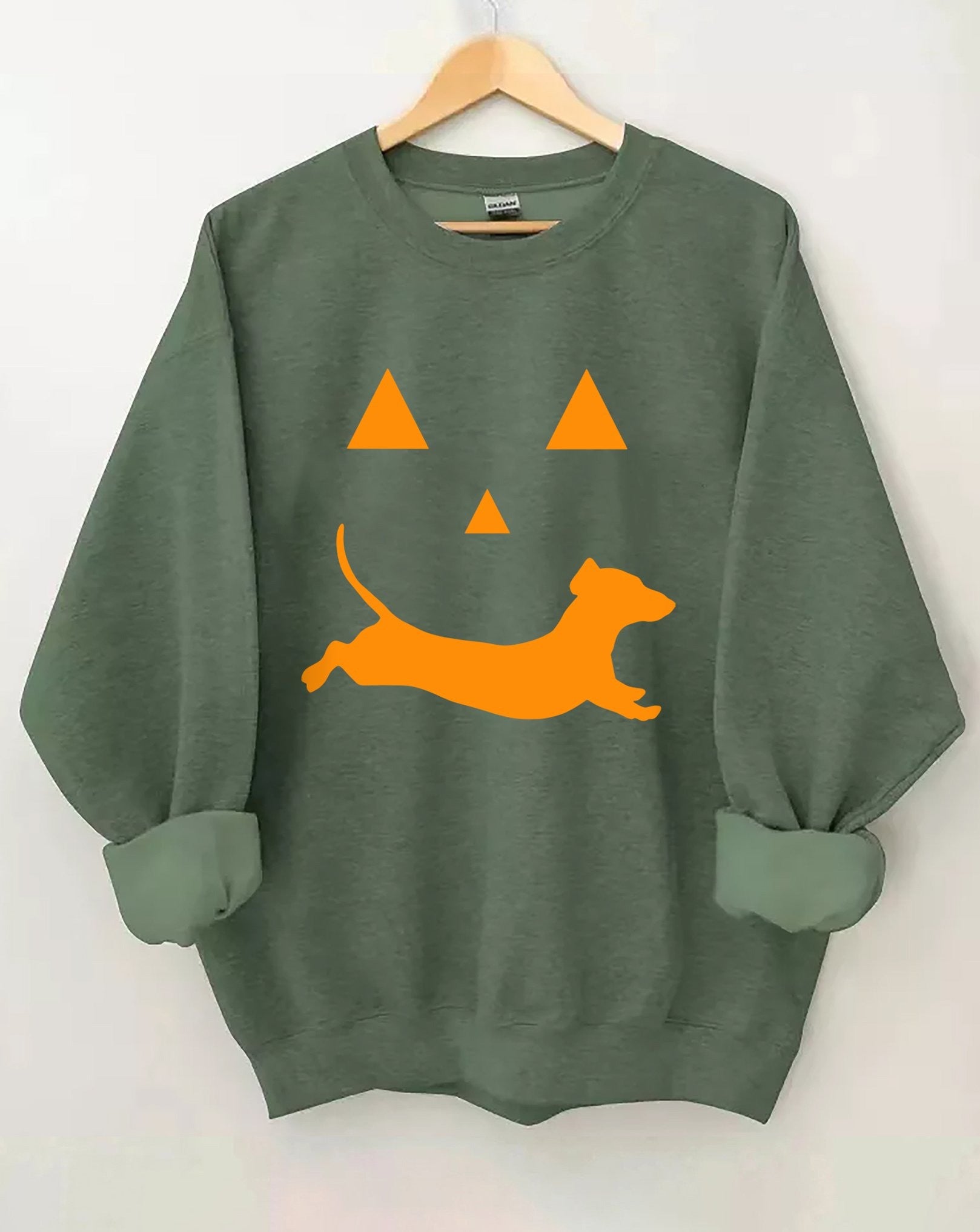 Pumpkin Dachshund Halloween Sweatshirt Jack O Lantern Halloween Clothing Dachshund Lovers Gifts