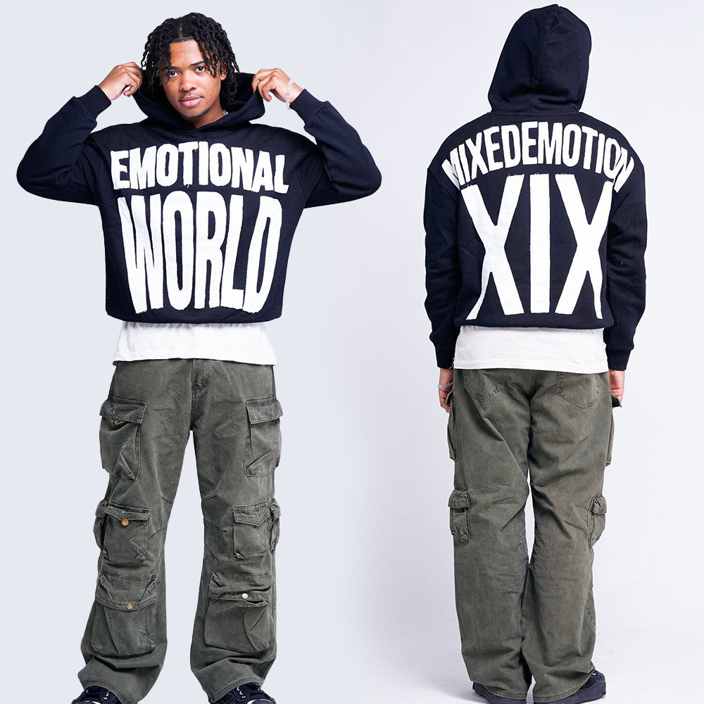 Mixed Emotions Hoodie Navy Mixed Emotion XIX Hoodie Merch