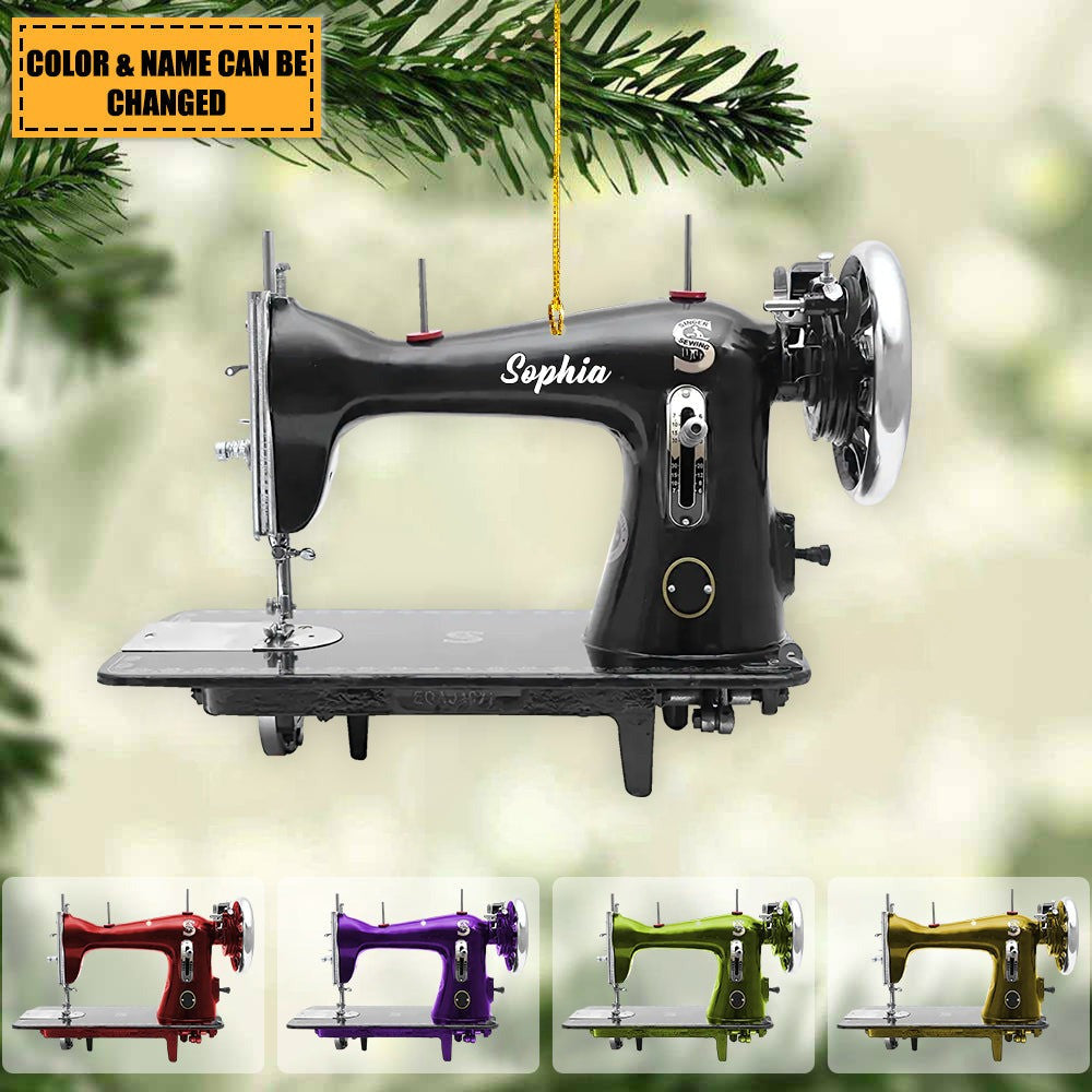 Personalized Sewing Machine Ornament Sewing Machine Christmas Ornament Gifts For Sewers