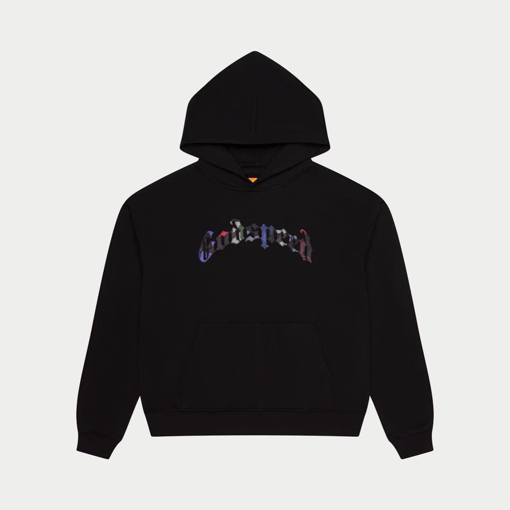 Godspeed Hoodie Embroidered GS 4EVER Black Hoodie Mens Streetwear Clothing