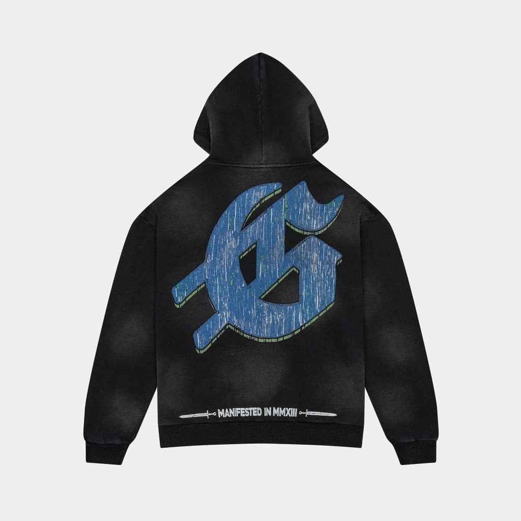Godspeed Hoodie F.T.D Black Dogs Wash Hoodie Streetwear Clothing