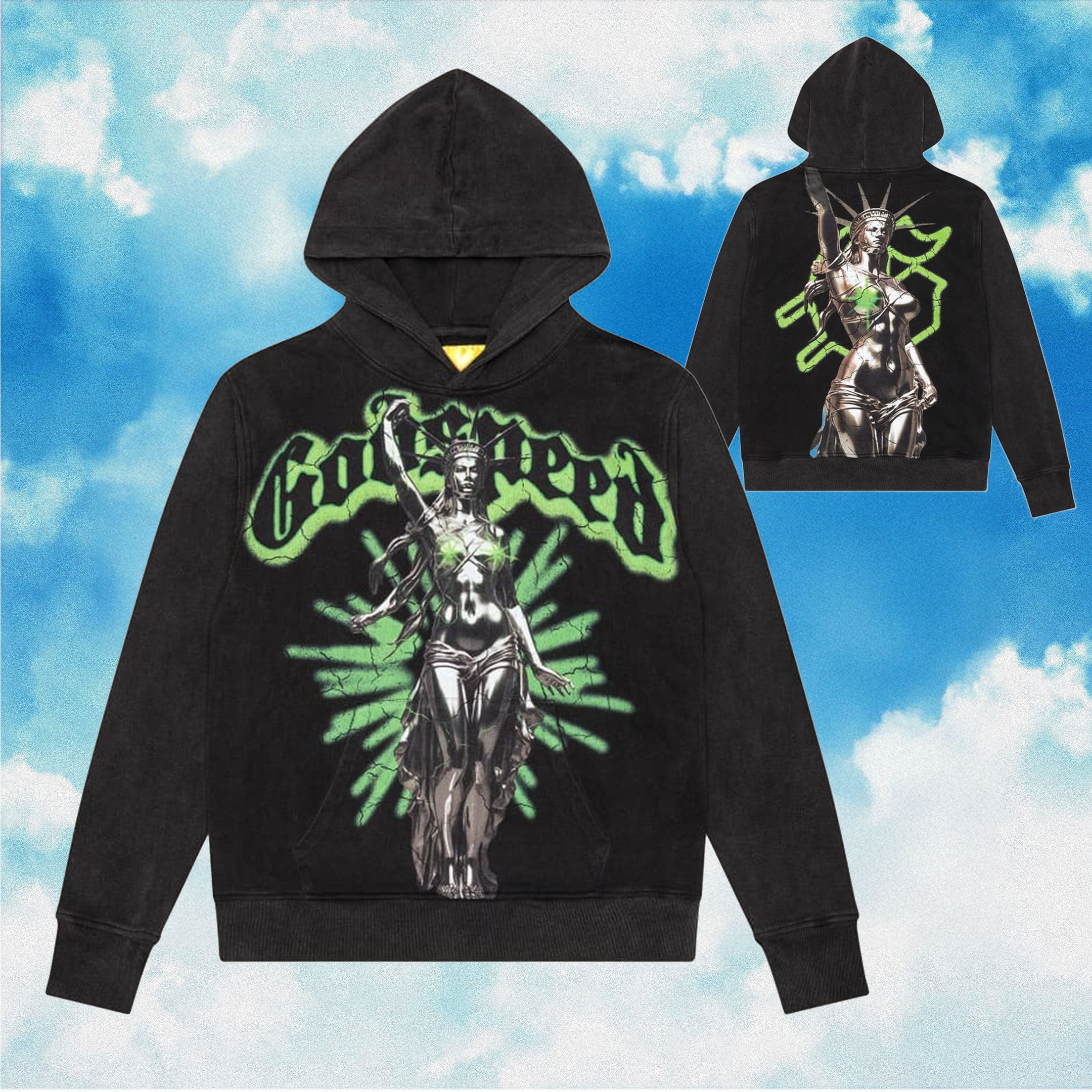 Godspeed Hoodie Modern Liberty Black Hoodie Streetwear Clothing