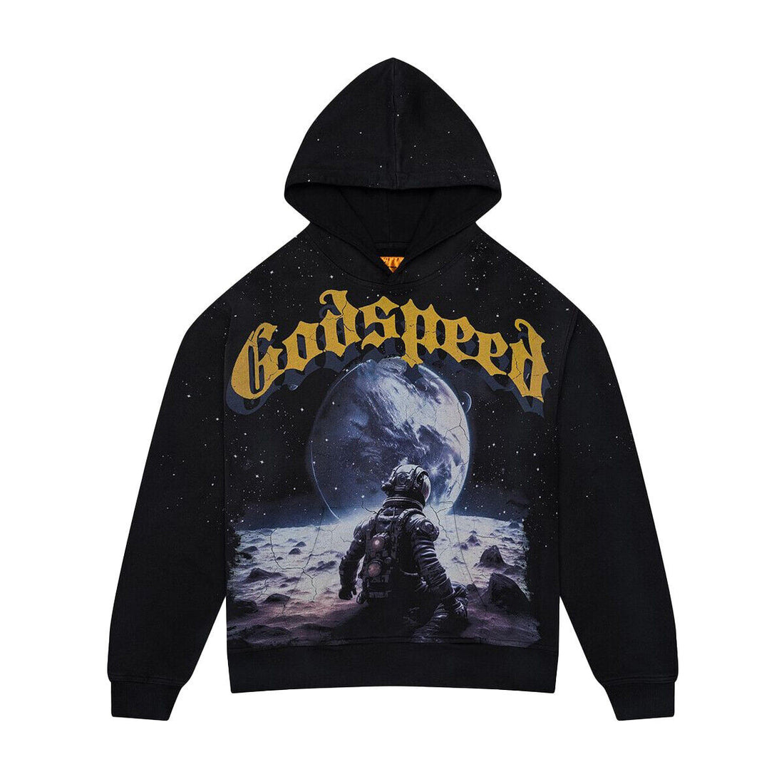 Godspeed Hoodie To The Moon Black Hoodie Streetwear Clothing