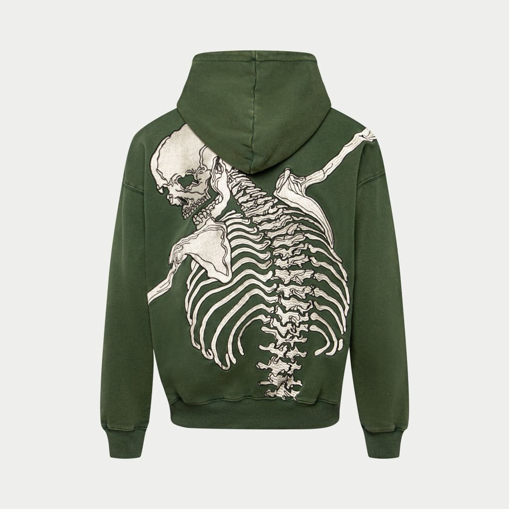Godspeed Hoodie R.O.D Skeleton Green Hoodie Streetwear Clothing