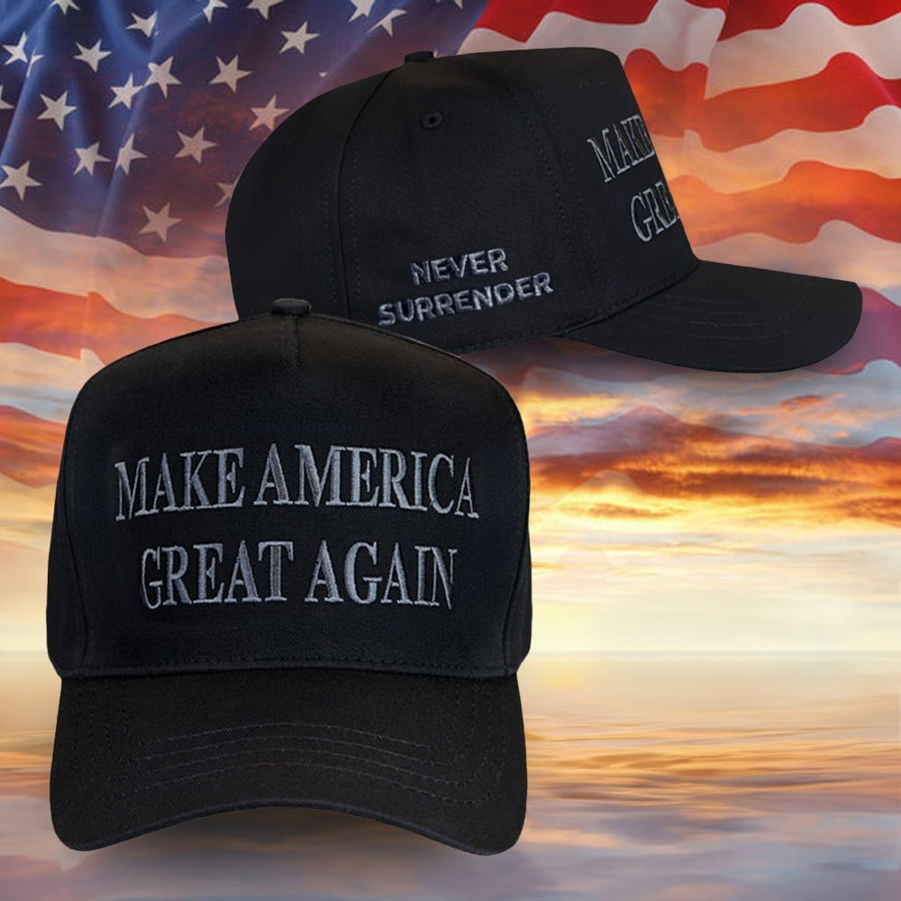 Dark Gothic MAGA Hat Embroidered Elon Musk Dark MAGA Trump 2024 Black Hat Donald Trump Merch