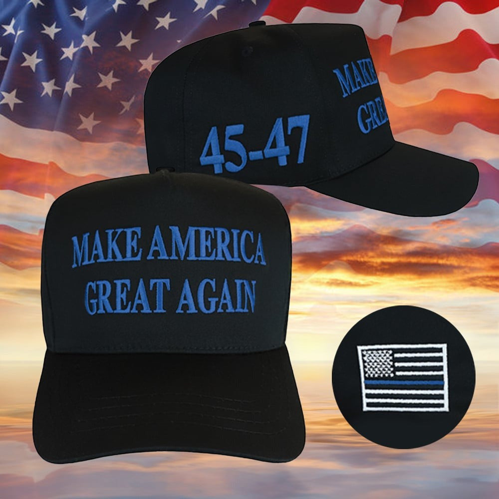 Dark Gothic MAGA Hat Embroidered Elon Musk Dark MAGA Trump 2024 Black Hat Donald Trump Merch