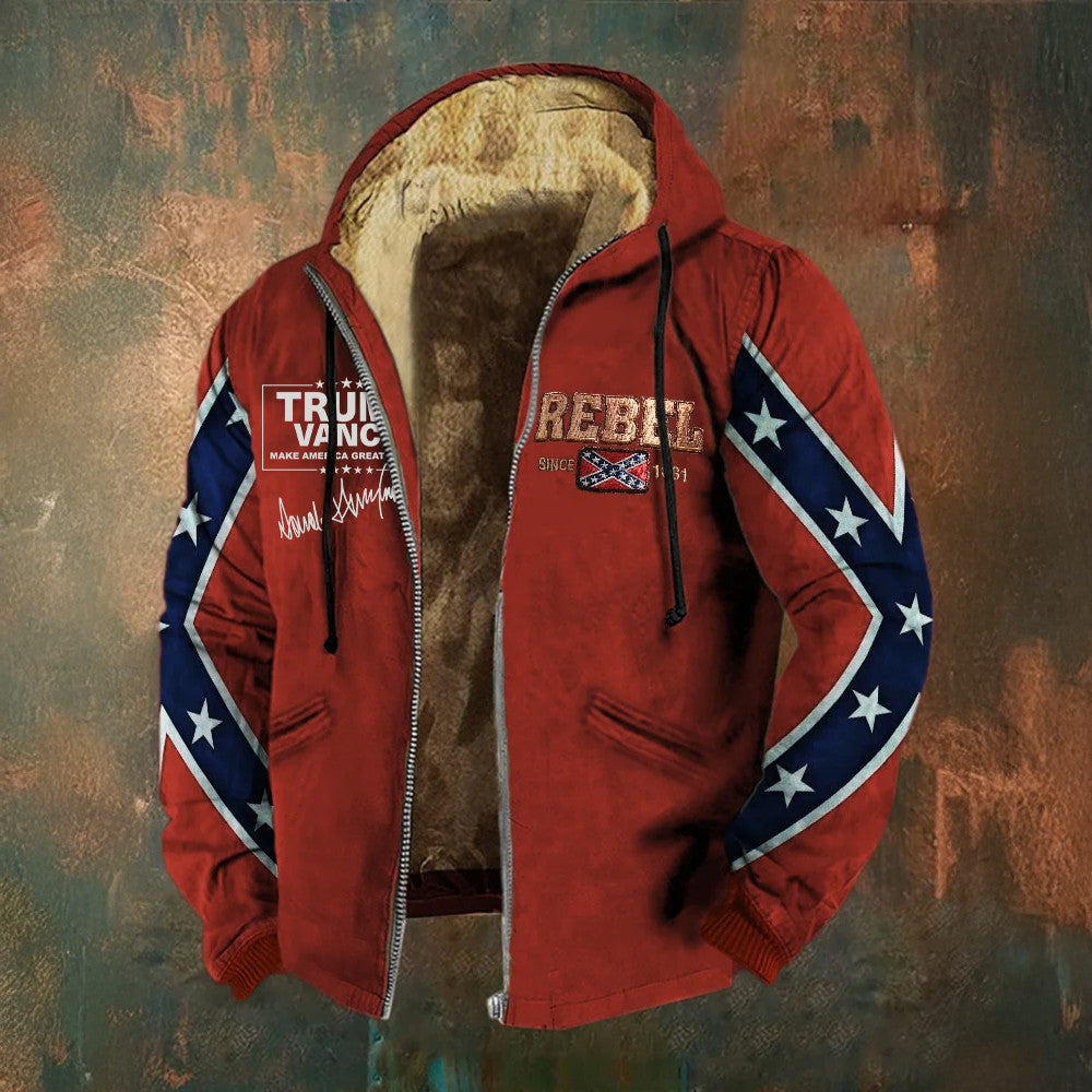 Trump Vance Make America Great Again Zip Hoodie MAGA Old Dixie Merch Southern Cross Apparel