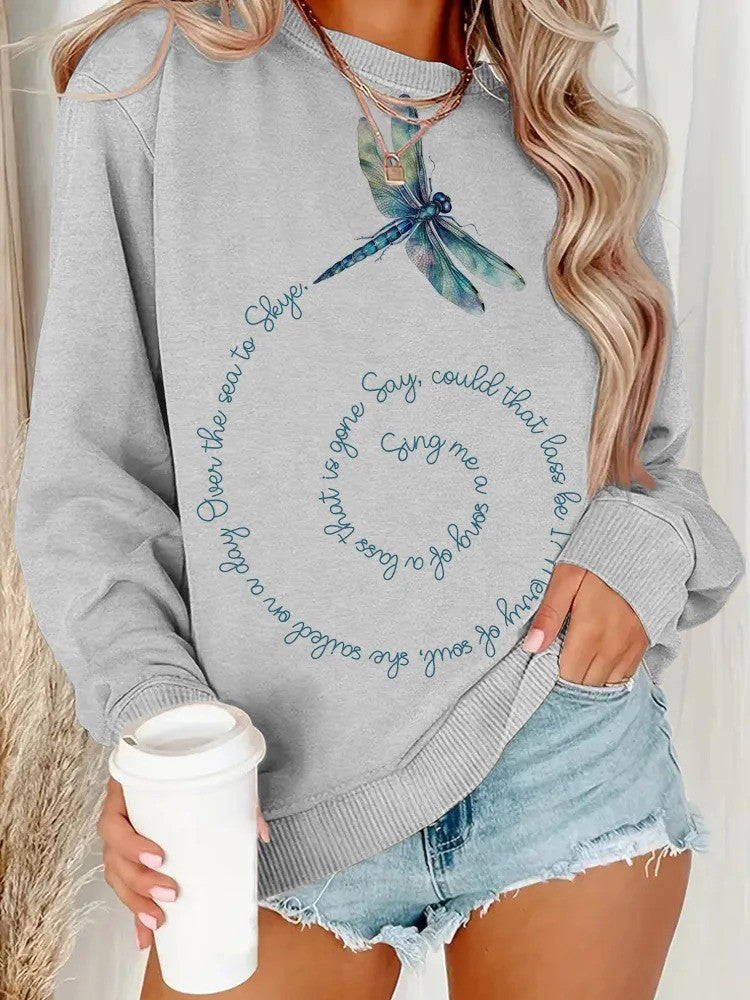 Outlander Merch Sweatshirt Dragonfly Outlander Sweatshirt Sassenach Gift For Fan