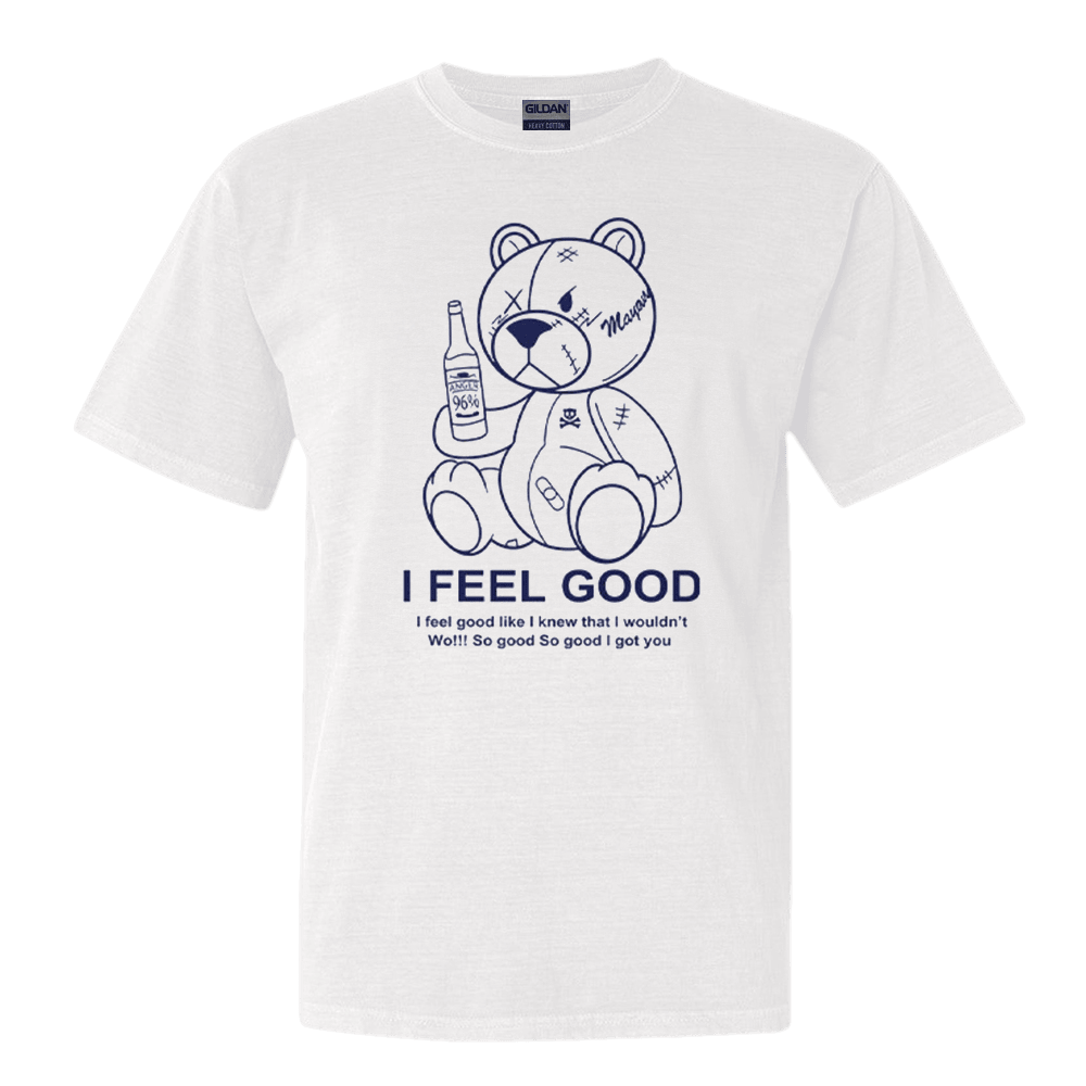 Teddy Bear I Feel Good I Feel Good Like I Knew That I Wouldnt Wo T-Shirt