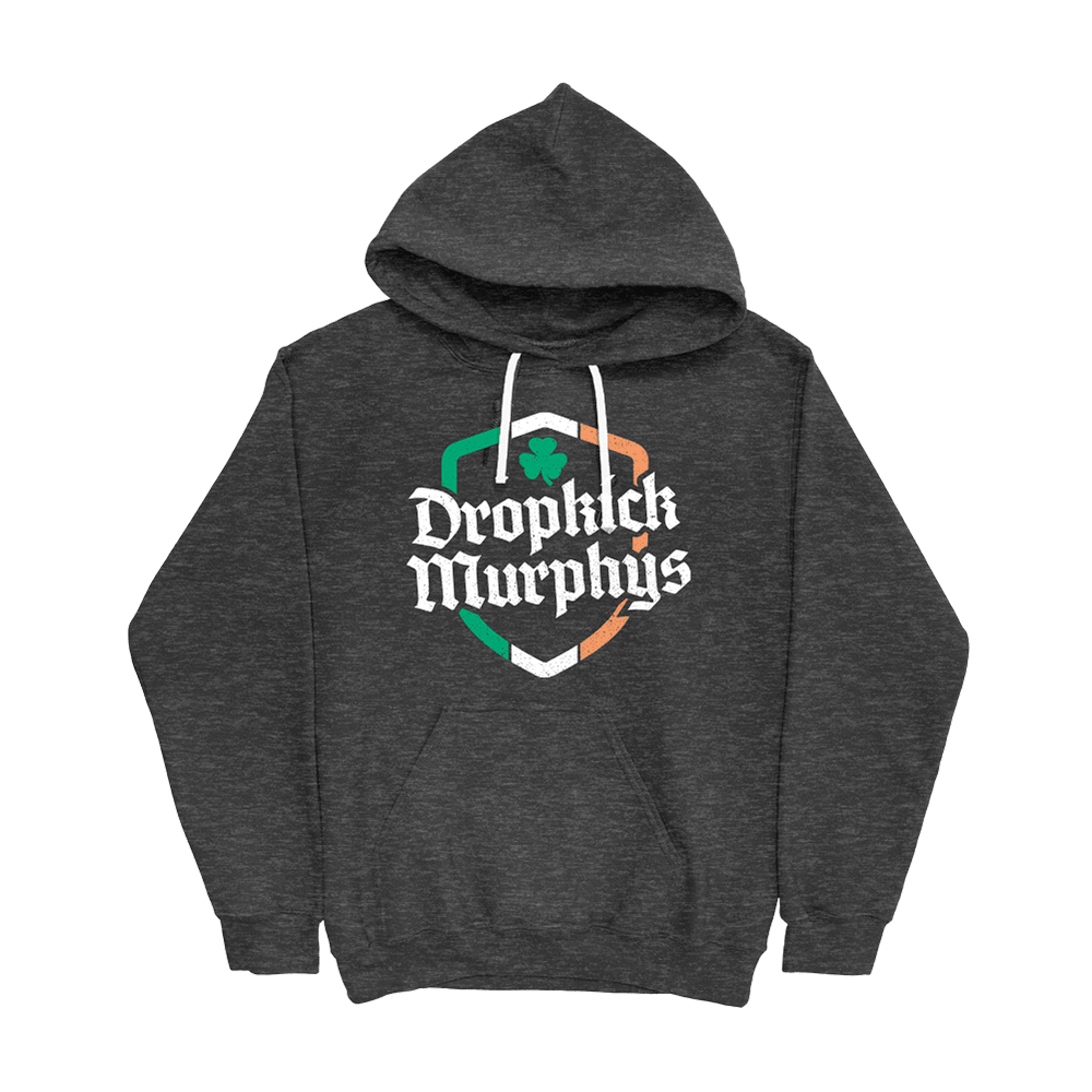 Dropkick Murphys Merch Dropkick Murphys Ire Shield Hoodie Gifts For Rock Band Fans