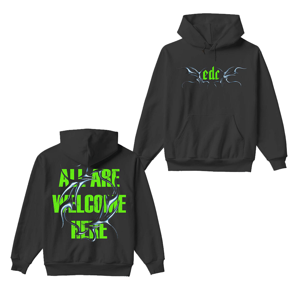 EDC Merch EDC Tribal Chrome Hoodie Gifts For Music Fans Christmas Gift for Him