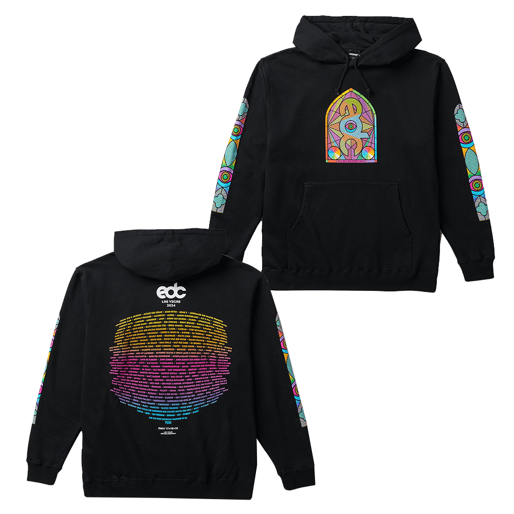EDC Merch EDC LV Stained Glass Hoodie Gifts For Fans Father's Day Gift for Husband