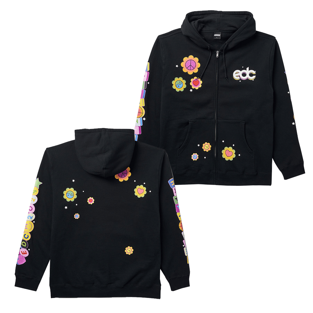 EDC Merchandise EDC Happy Times Zip Up Hoodie Gifts For Music Fans Country Boy Gift